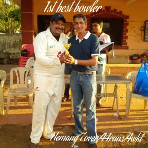 Hemang 1st Best bowler