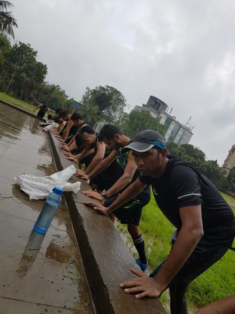 Fitness Coach, Nitin Madhvi with P.T Academy members