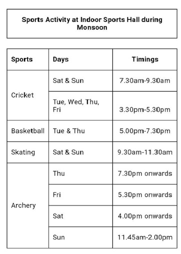 sports activities
