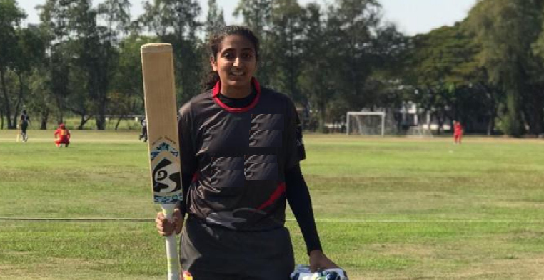 Young prodigy Esha Oza smashes a brilliant 101 alongwith 3wkts in the ...