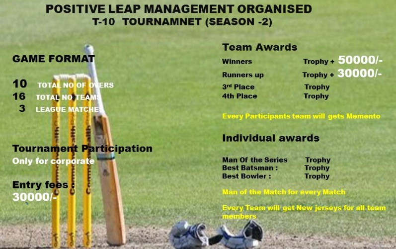Positive Leap T-10 Cricket Tournament 2019 Mumbai