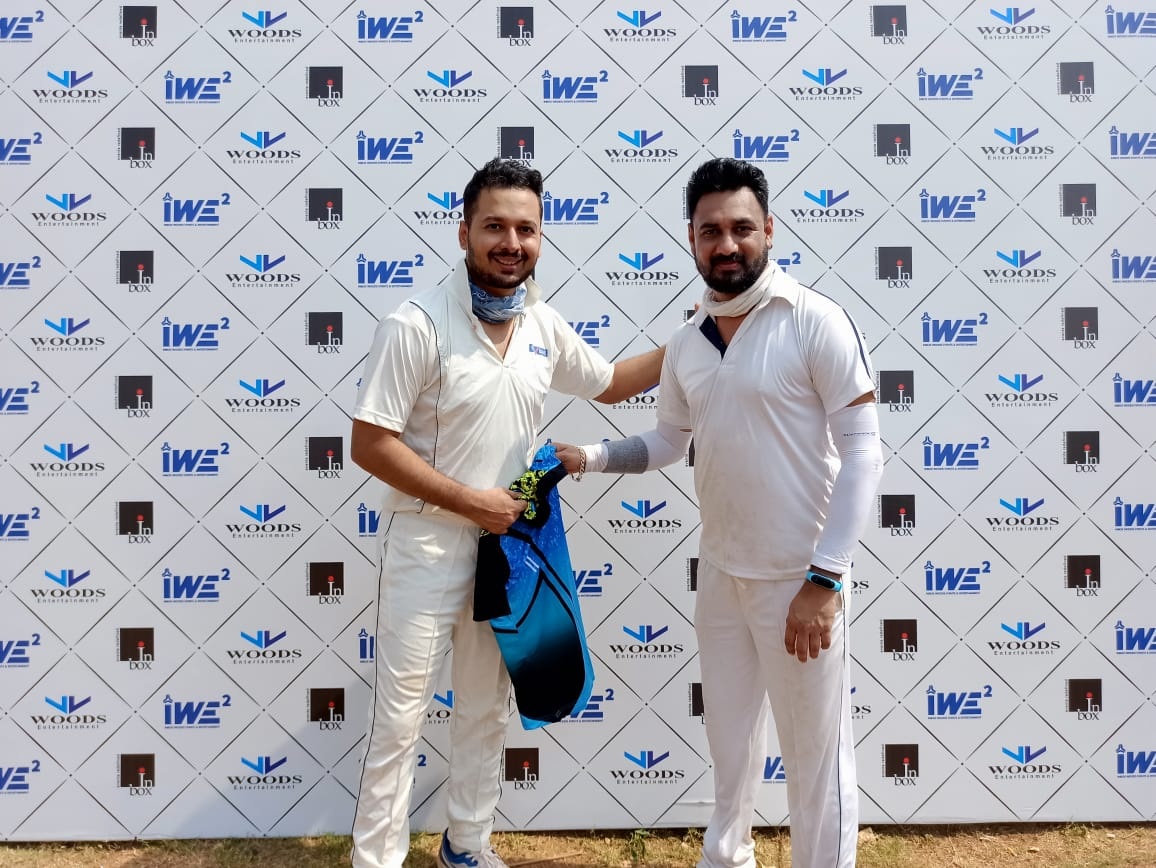 Man of Match - Niket Korgaonkar from Yes Bank Team score 106 runs in 47 balls (9 Fours and 9 Sixes) against MSCI Team in Inbox Woods Corporate T20 Cup 2019-20