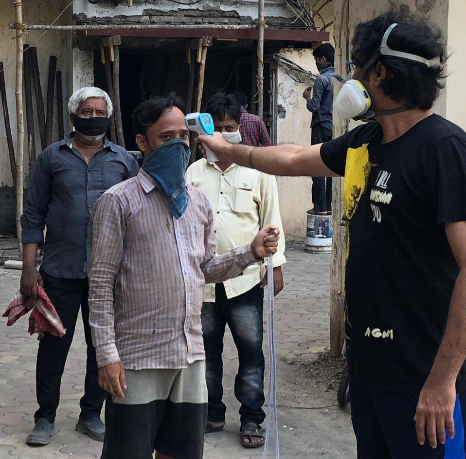Dr bhavil testing in labour camp areas