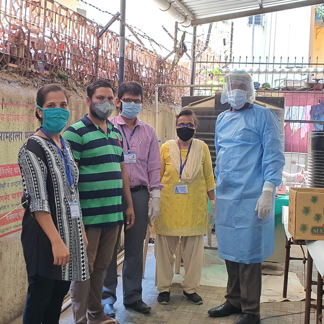 Dr.Ashish Dhadas-Part of the Indian Medical Association Covid Warriors to help run Fever Clinics for KDMC