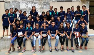 Dhawal Parab with kids from Kutumba Education and Foundation