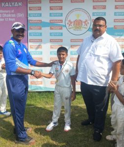 Shreyas Khialr from Santosh Sports Cricket Academy