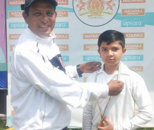 Tanish Palve from Santosh Sports Cricket Academy