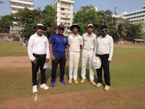 Toss at Karnataka S.A done by Former Mumbai Ranji Trophy Player Shri.Amit Velaskar