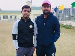 Rohit Sharma with Rahul Tewatia