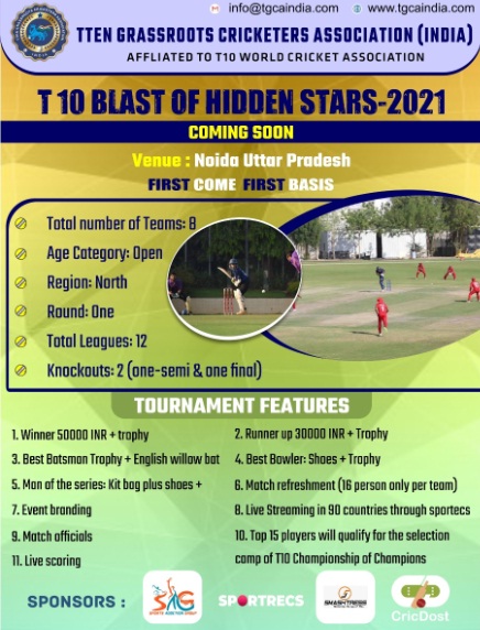 T 10 Blast Of Hidden Stars Tournament 2021