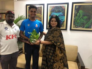 Aryan Dalal from Venkateshwar Cricket Academy