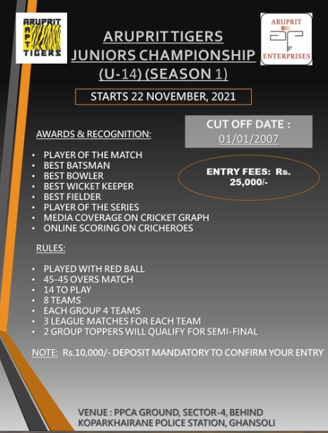 Aruprit Tigers Juniors Championship U-14 Season 1