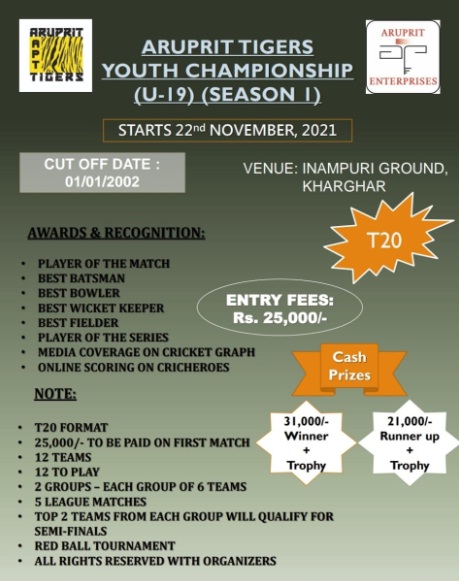 Aruprit Tigers Youth Championship U-19 Season 1