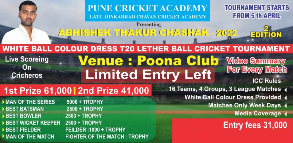 Abhishek Thakur Chashak 2nd Edition 2022